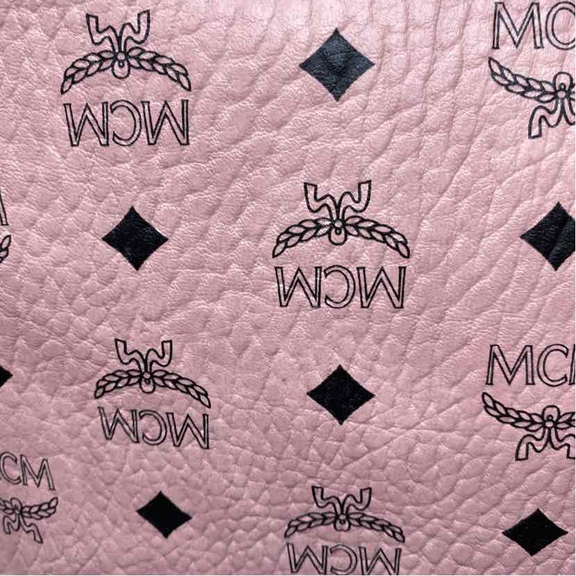 Pre-Owned MCM Pink Leather Designer Handbag