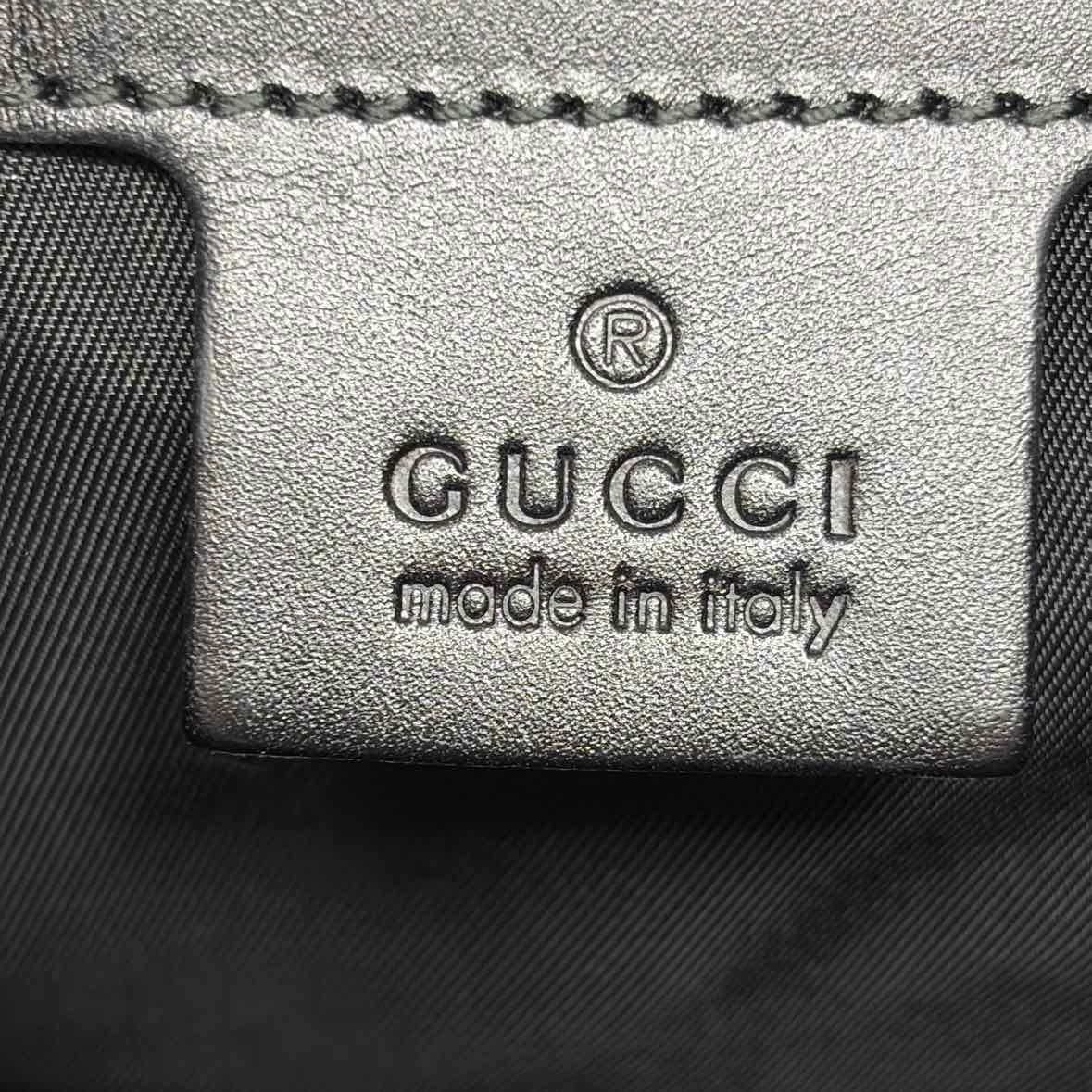 Pre-Owned Gucci Black Nylon Designer Handbag