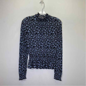 Pre-Owned Size XS MNG Blue Floral Top