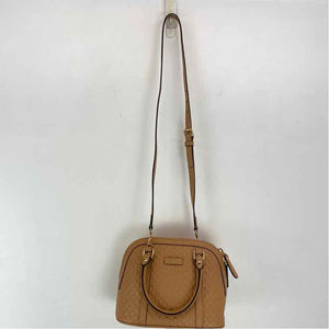 Pre-Owned Gucci Tan Leather Designer Handbag