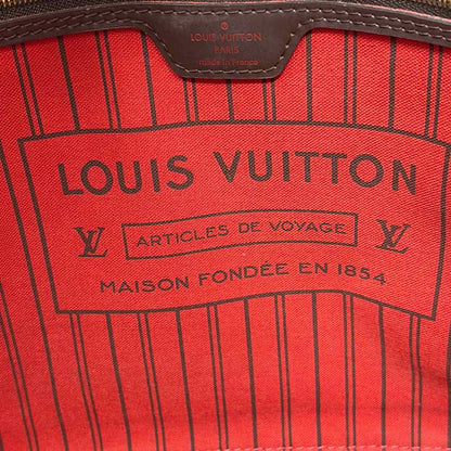 Pre-Owned Louis Vuitton Damier Eben Canvas Designer Handbag
