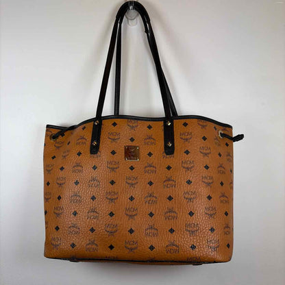 Pre-Owned MCM Cognac Leather Designer Handbag