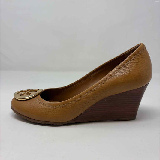 Pre-Owned Shoe Size 7 Tory Burch Cognac Wedge