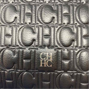 Pre-Owned Carolina Herrara Black Leather Designer Handbag