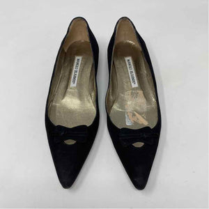 Pre-Owned Shoe Size 5.5 Manolo Blahnik Black Flats
