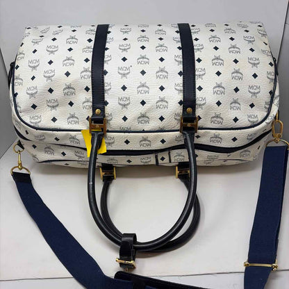 Pre-Owned MCM White Leather Designer Handbag
