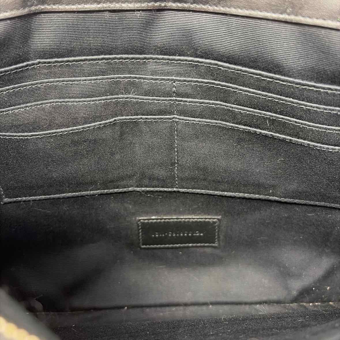 Pre-Owned Saint Laurent Black Leather Designer Handbag