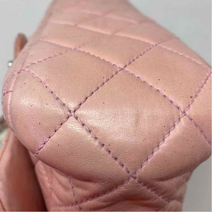 Pre-Owned Chanel Pink Lambskin Designer Handbag