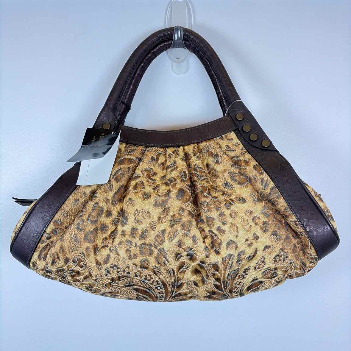 Pre-Owned Donald J Pliner Cheetah Canvas Handbag