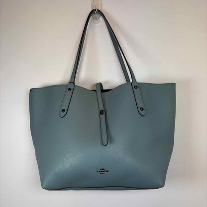 Pre-Owned Coach Turqouise Leather Handbag