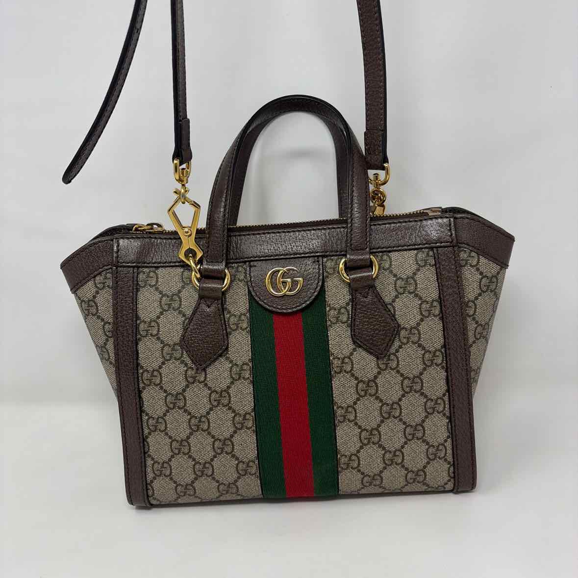 Pre-Owned Gucci Monogram Canvas Designer Handbag