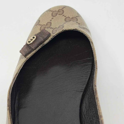 Pre-Owned Gucci Brown Leather Shoe Size 9.5 Designer Shoes