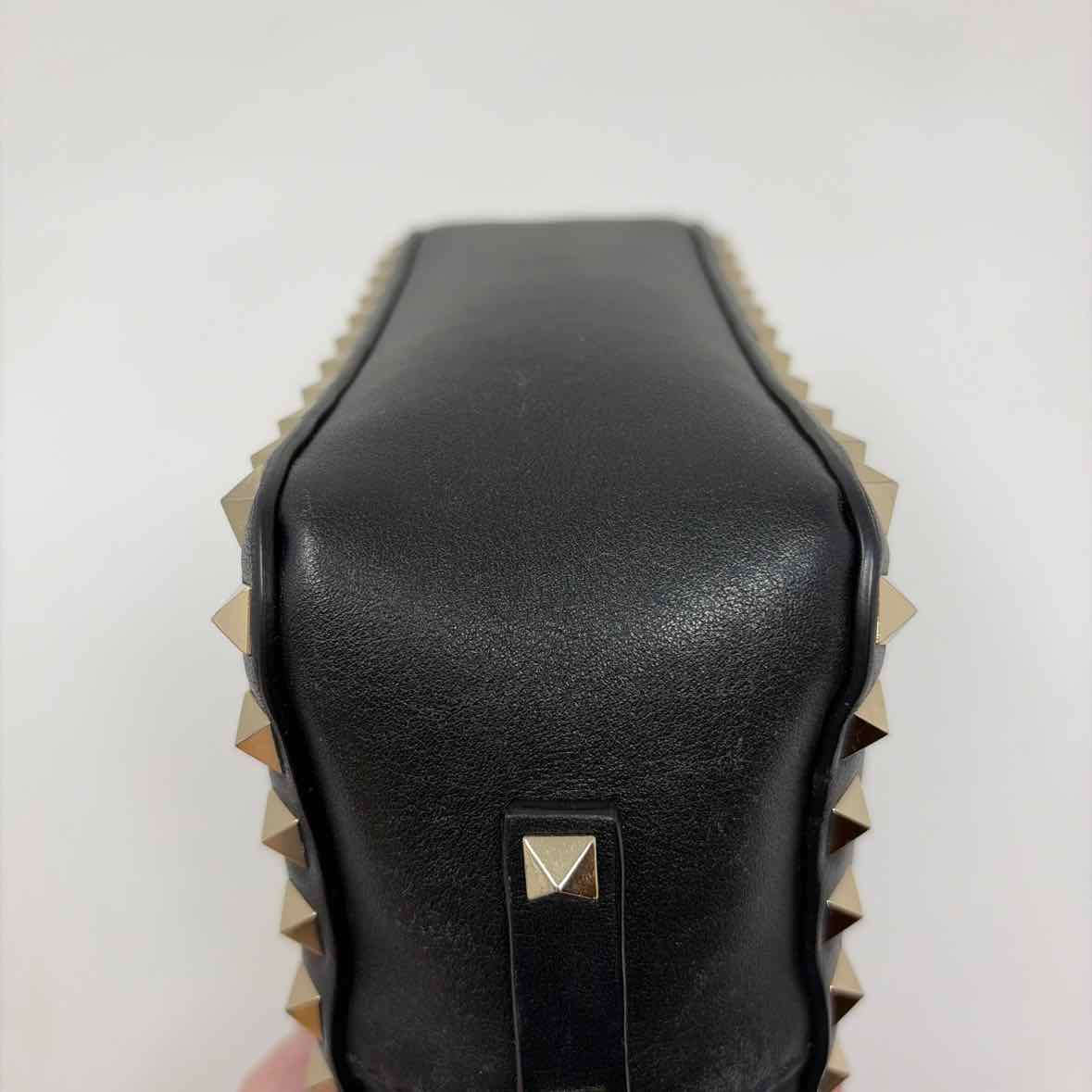 Pre-Owned Valentino Black Leather Designer Handbag