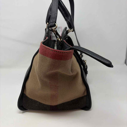Pre-Owned Burberry Black Multi Leather Designer Handbag