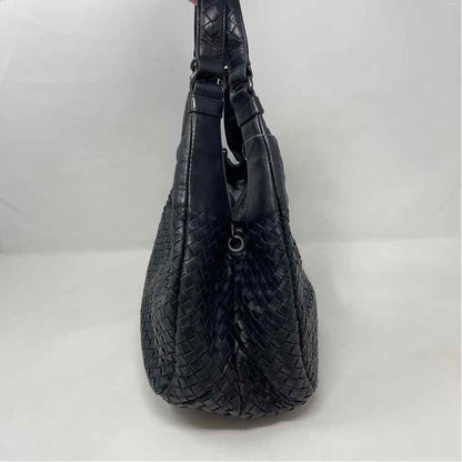 Pre-Owned Bottega Veneta Black Leather Designer Handbag