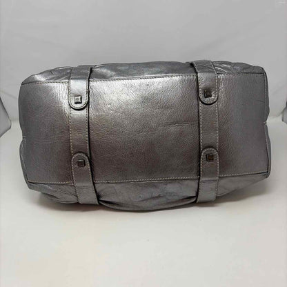 Pre-Owned Frances Cobiadia Silver Leather Handbag