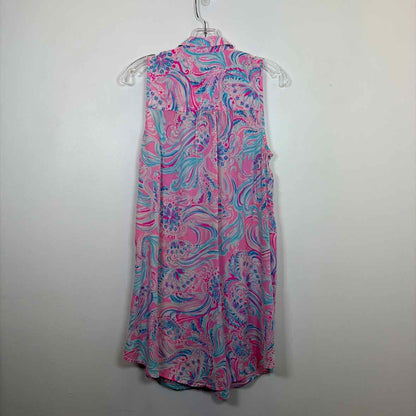Pre-Owned Size XS Lilly Pulitzer Pink Print Casual Dress