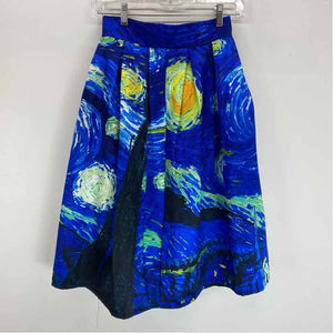 Pre-Owned Size S Boutique Blue Multi Skirt