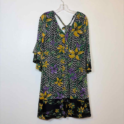 Pre-Owned Size XS Thalia Green Multi Casual Dress