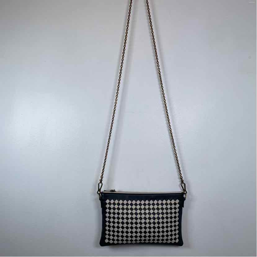 Pre-Owned Bottega Veneta Black/White Leather Designer Handbag