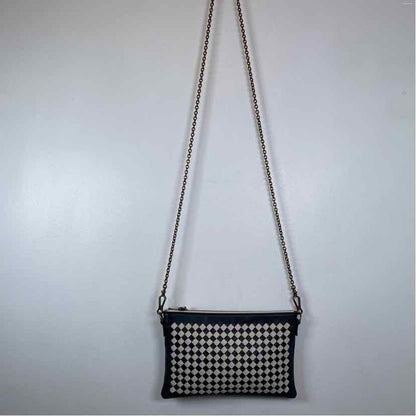 Pre-Owned Bottega Veneta Black/White Leather Designer Handbag