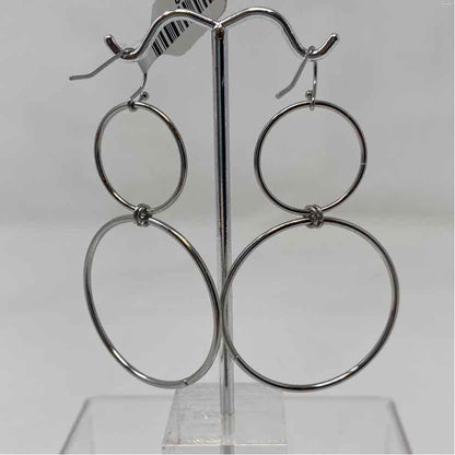 Silver Metal Earrings