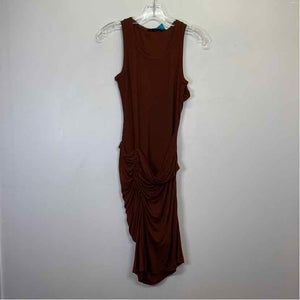 Pre-Owned Size XS Helmut Lang Brown Casual Dress