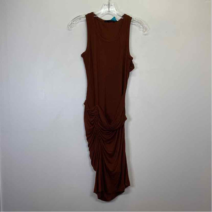 Pre-Owned Size XS Helmut Lang Brown Casual Dress