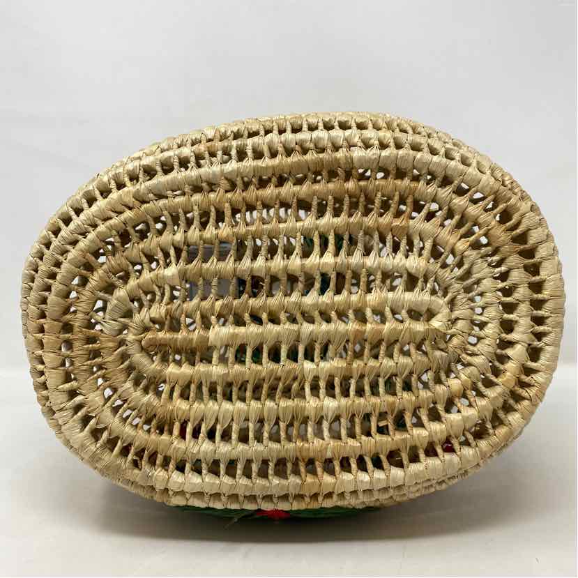 Pre-Owned Boutique Beige Wicker Handbag