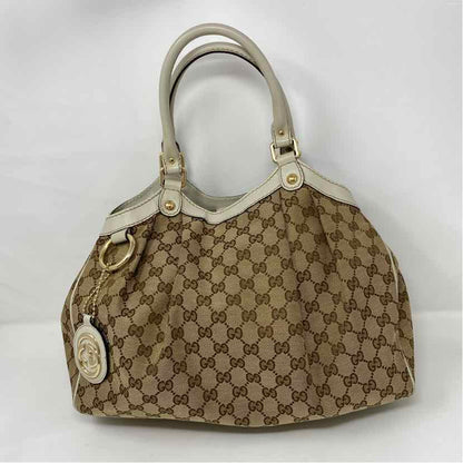 Pre-Owned Gucci Monogram Canvas Designer Handbag