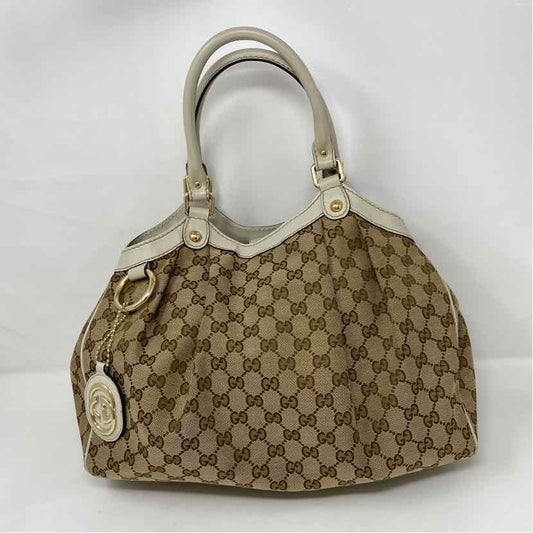 Pre-Owned Gucci Monogram Canvas Designer Handbag