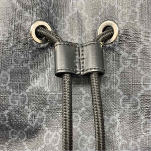 Pre-Owned Gucci Black Canvas Designer Handbag