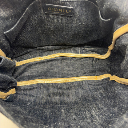 Pre-Owned Chanel Denim Denim Designer Handbag