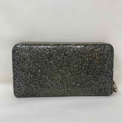 Pre-Owned Jimmy Choo Silver Multi Coated Canvas Designer Wallet