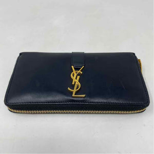 Pre-Owned Saint Laurent Black Leather Designer Wallet