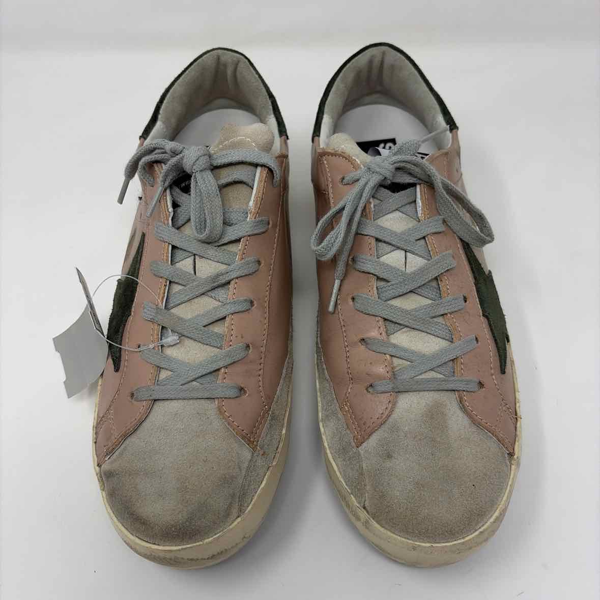 Pre-Owned Golden Goose Mauve Leather Shoe Size 10.5 Designer Shoes