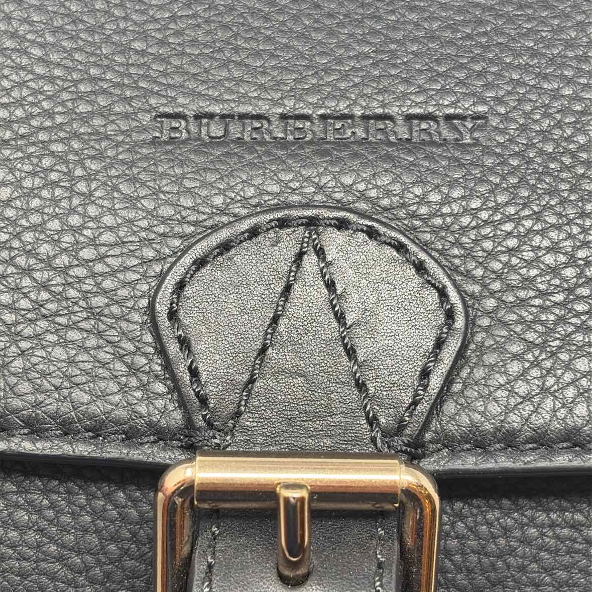 Pre-Owned Burberry Black Multi Leather Designer Handbag