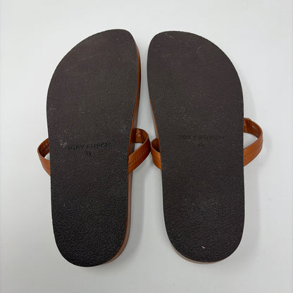 Pre-Owned Shoe Size 8.5 Tory Burch Cognac Sandals