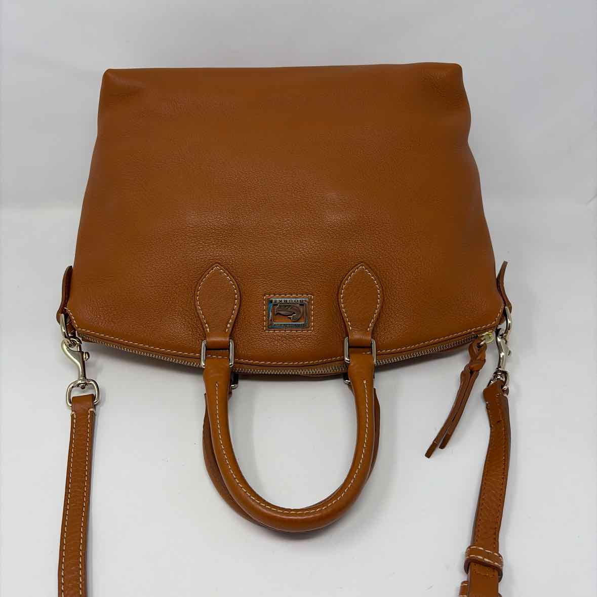 Pre-Owned Dooney & Bourke Cognac Leather Handbag