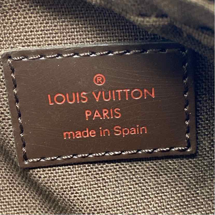 Pre-Owned Louis Vuitton Damier Eben Canvas Designer Handbag