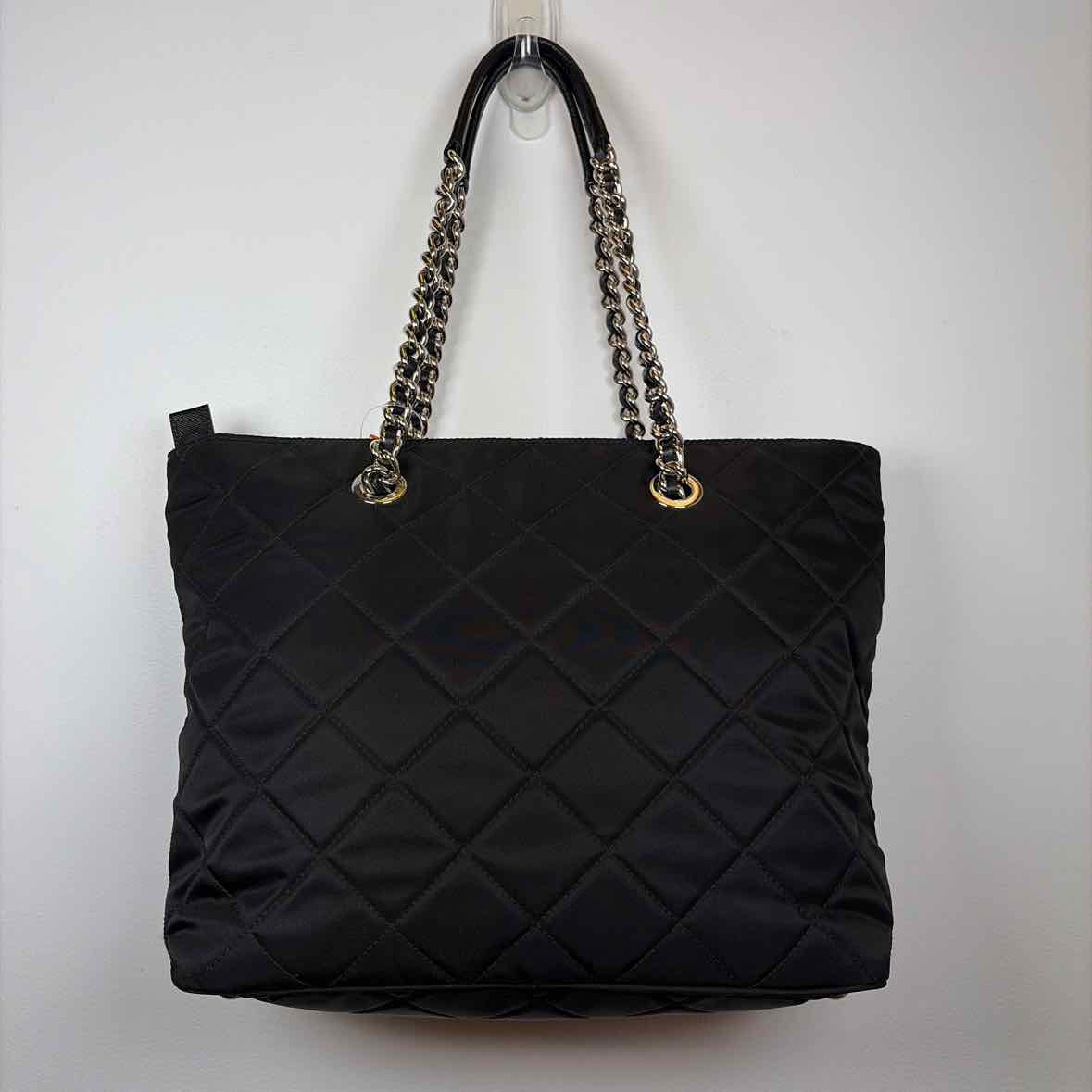 Pre-Owned Prada Black Nylon Designer Handbag