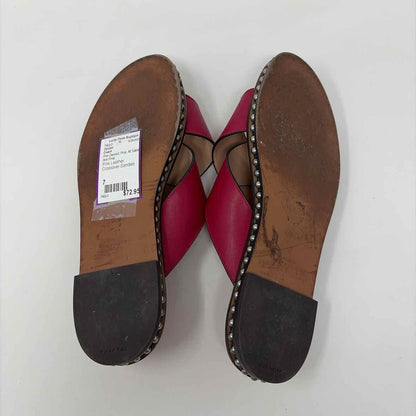 Pre-Owned Shoe Size 7 Coach Pink Sandals