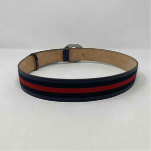 Pre-Owned Gucci Navy Canvas Designer Belt