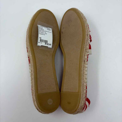 Pre-Owned Shoe Size 10 Tory Burch Stripe Multi Espadrille
