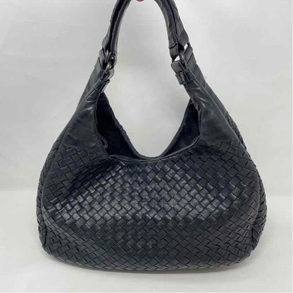 Pre-Owned Bottega Veneta Black Leather Designer Handbag