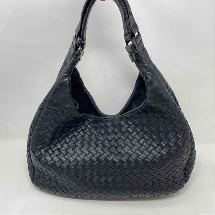 Pre-Owned Bottega Veneta Black Leather Designer Handbag