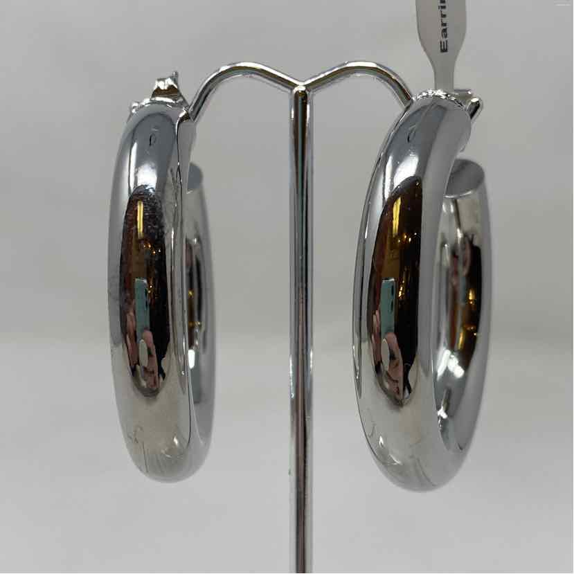 Silver Metal Earrings