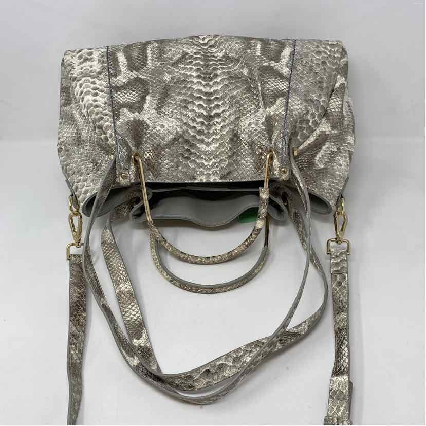 Pre-Owned Sandra Roberto Snake Print Leather Handbag