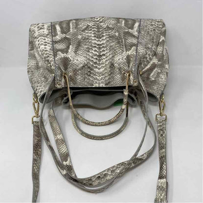 Pre-Owned Sandra Roberto Snake Print Leather Handbag