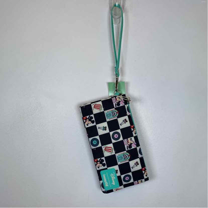 Pre-Owned Disney + Loungefly Check Nylon Wristlet